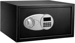 Amazon Basics Steel Security Nightstand Safe