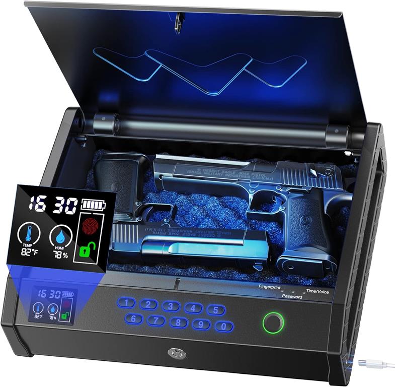 Holewor Biometric Gun Safes for Pistols 