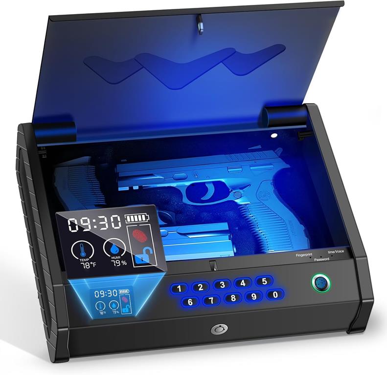 Molicar Biometric Gun Safes for Handgun