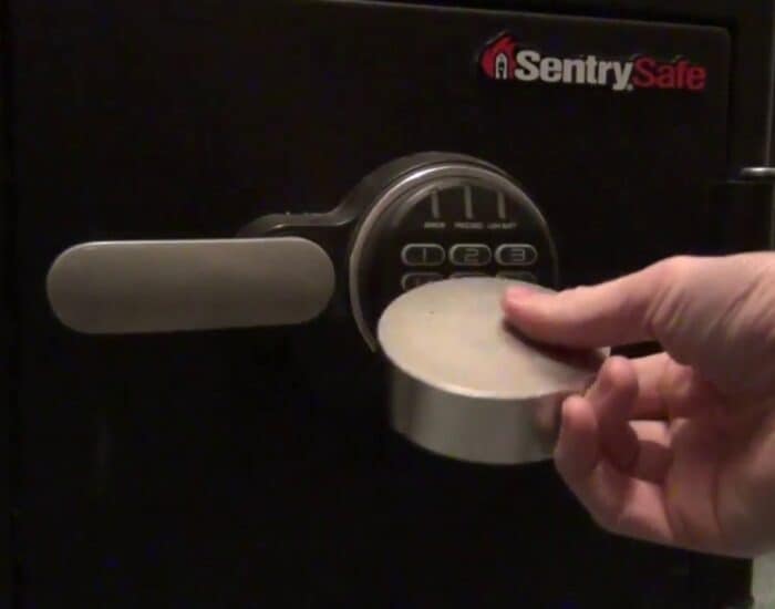 Opening a Sentry Safe With a Magnet Picture