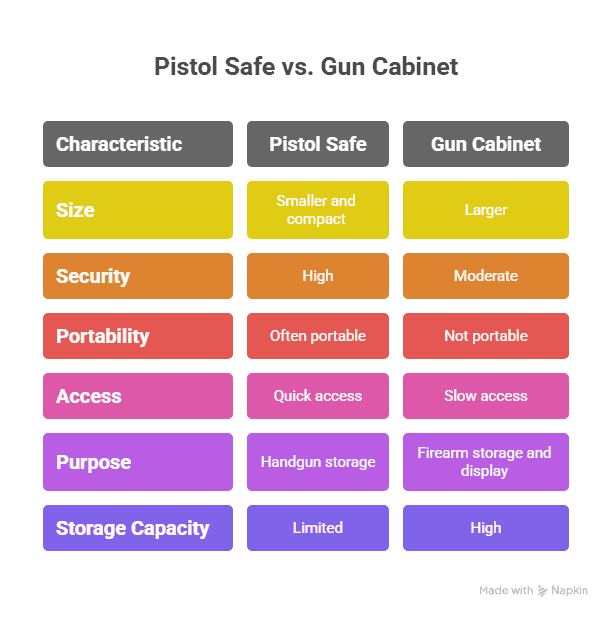 Pistol safe Vs Gun cabinet_ - visual selection